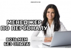 Требуется менеджер по набору персонала, можно без опыта